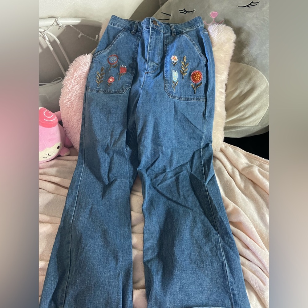 custom embroidery jeans